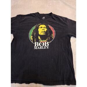 Bob Marley Zion Men's Black Short Sleeve T-Shirt Size 2XL